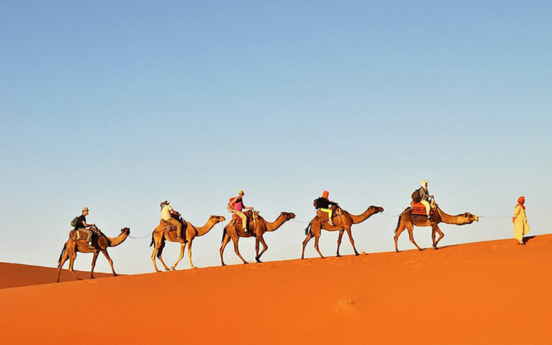 2 noches de paseo en camello en Merzouga